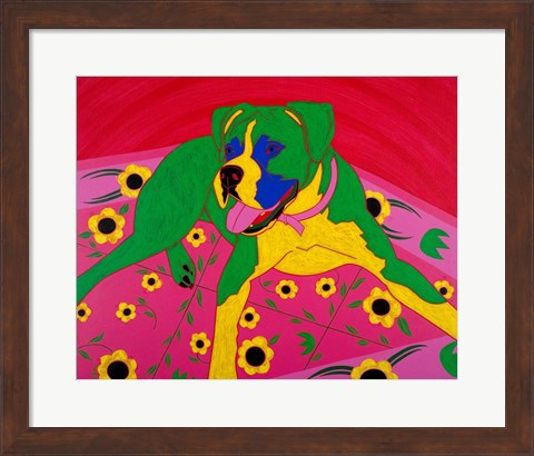 Framed Courageous Clown Print