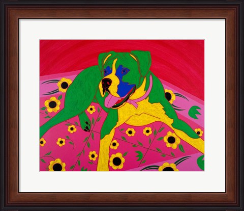 Framed Courageous Clown Print