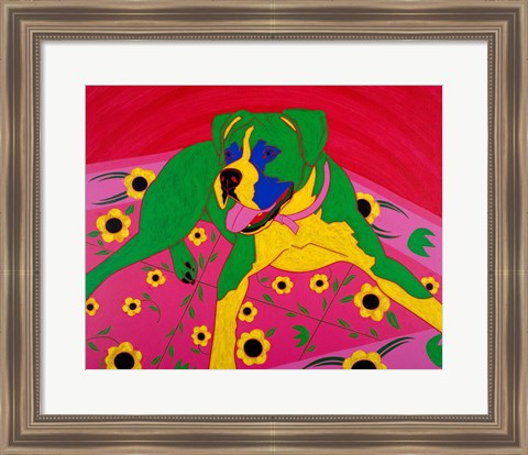 Framed Courageous Clown Print