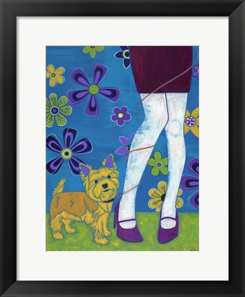 Framed Yorkie Fandango Print