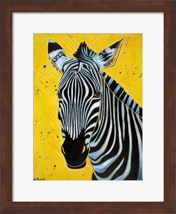 Framed Zebra Print