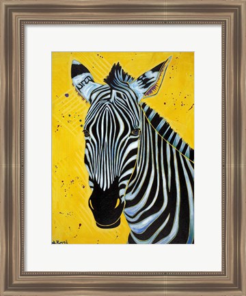 Framed Zebra Print