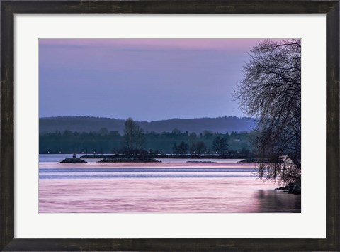 Framed Evening on the Bay Print