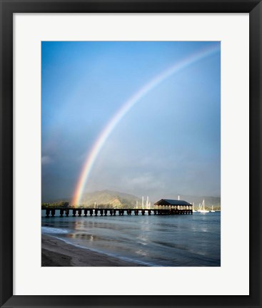 Framed Rainbows at Hanalei II Print