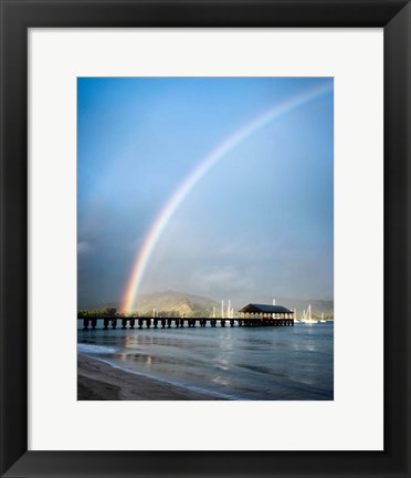 Framed Rainbows at Hanalei II Print