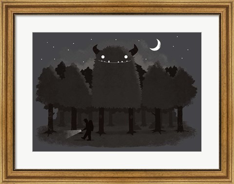 Framed Monster Hunting Print