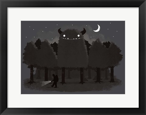 Framed Monster Hunting Print