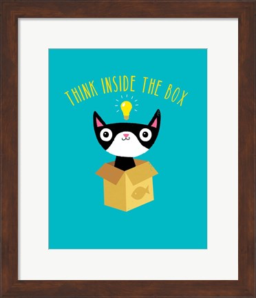 Framed Think Outside The Box Print