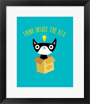 Framed Think Outside The Box Print