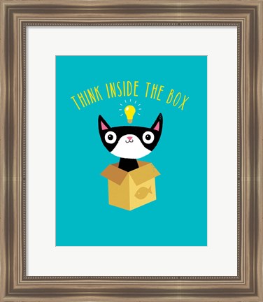 Framed Think Outside The Box Print