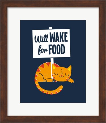 Framed Will Wake for Food Print