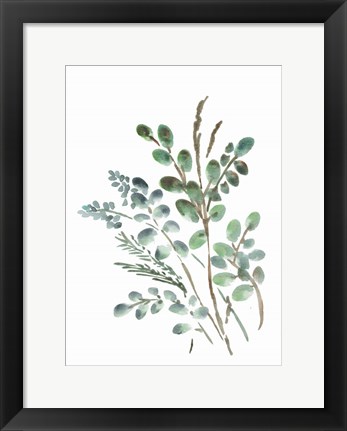 Framed Farmhouse Botanicals II Print