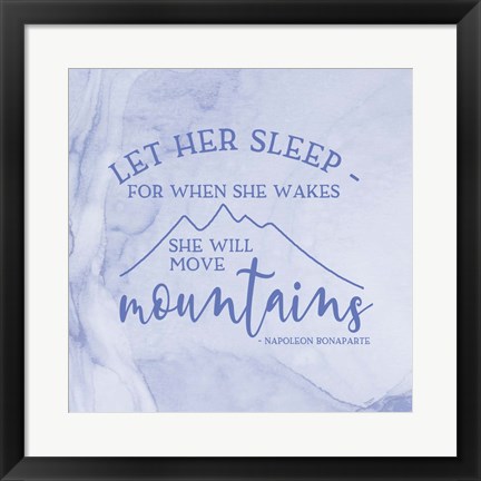 Framed Girl Inspired- Move Mountains Print