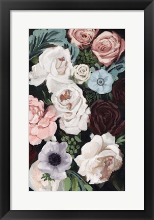 Framed Floral Nocturne I Print