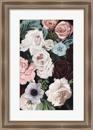 Framed Floral Nocturne I Print