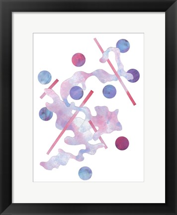 Framed Paint Cloud II Print