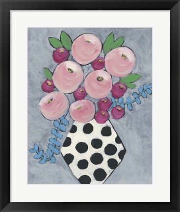 Framed Floral Frolic I Print