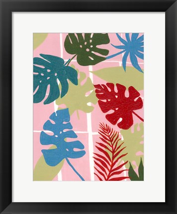 Framed Colorful Tropics I Print