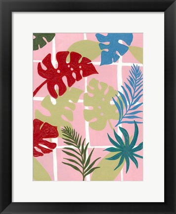 Framed Colorful Tropics II Print