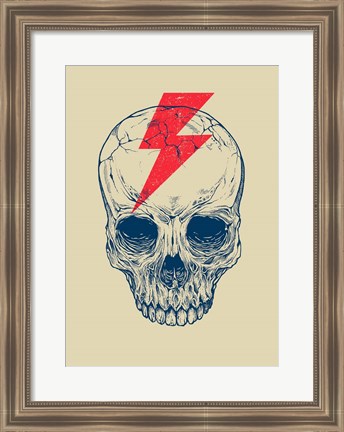 Framed Skull Bolt Print