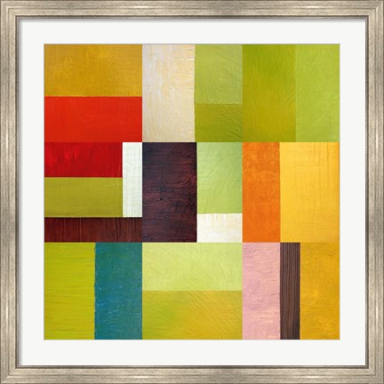Framed Color Study Abstract 2 Print