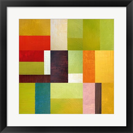 Framed Color Study Abstract 2 Print