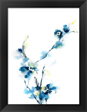 Framed Blue Blossoms Print