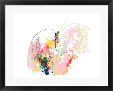 Framed Pink Abstract Print