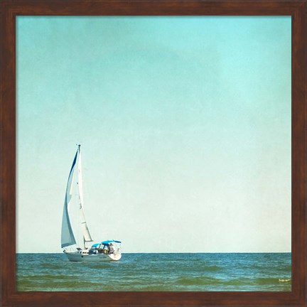 Framed I&#39;m Sailing Away Print