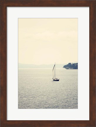 Framed Hazy Sea Print