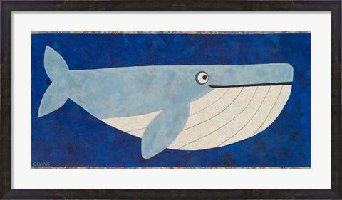 Framed Wendell the Whale Print