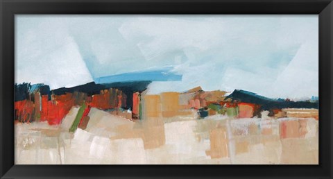 Framed Abstract Landscape Print