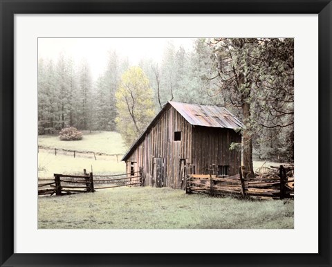 Framed Barn near Sonora Print