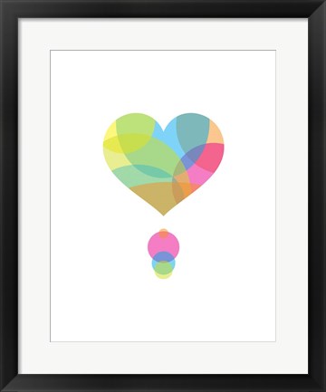 Framed Colors of a Heart Print