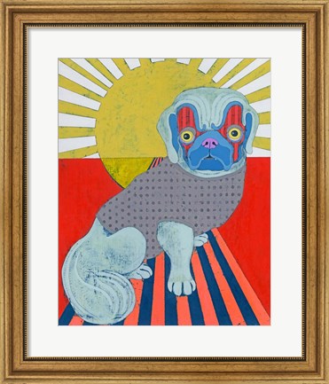 Framed Pekingese Print