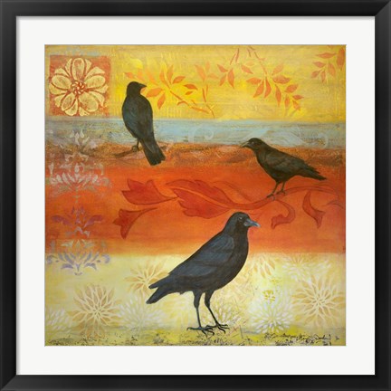 Framed Crow Crossroads Print