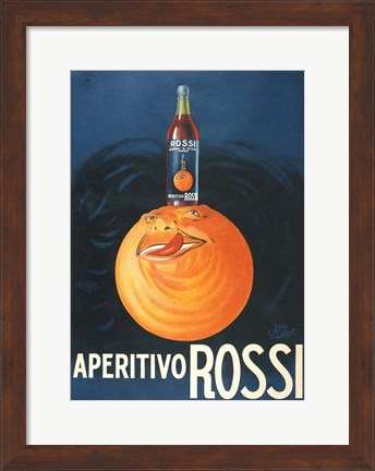 Framed Aperitivo Rossi Print