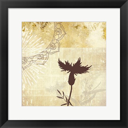 Framed Golden Henna Breeze 2 Print