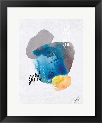 Framed Indigo Blossom No. 1 Print