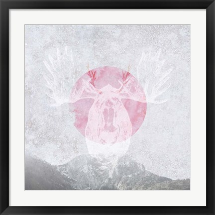 Framed Moose 1 Print