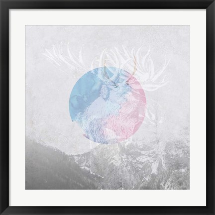 Framed Moose 2 Print