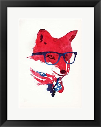 Framed American Fox Print