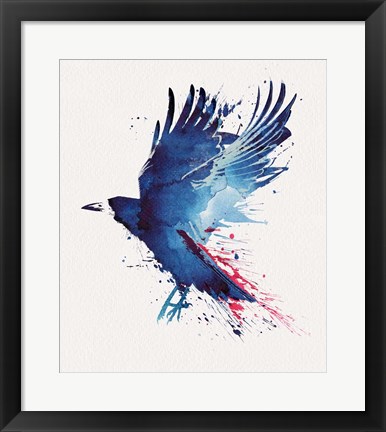 Framed Bloody Crow Print