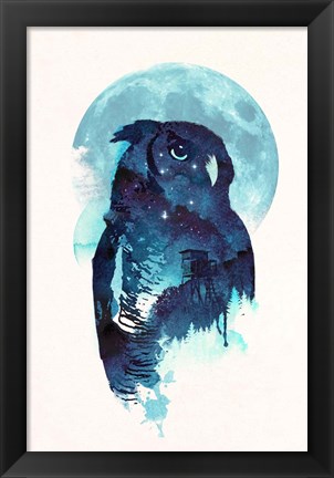 Framed Midnight Owl Print