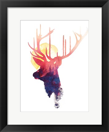 Framed Burning Sun Print