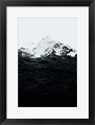 Framed Those Waves Were Like Mountains Print