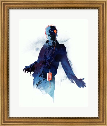 Framed Walkman Dead Print