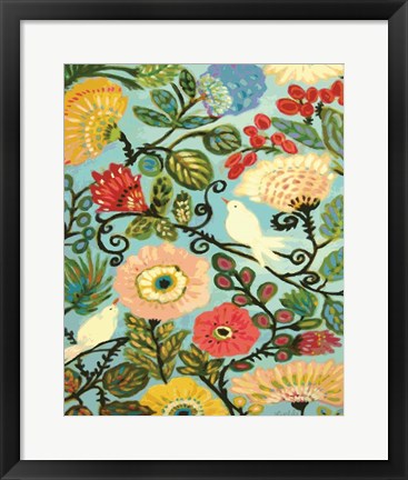 Framed Sweet Cottage Garden Print