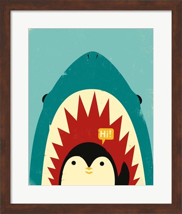 Framed Hi! Print