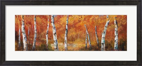 Framed Autumn Birch I Print